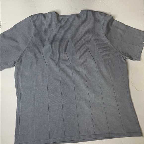 Pendleton light blue grayish short sleeve sweater size L - Picture 6 of 6